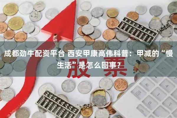 成都劲牛配资平台 西安甲康高伟科普：甲减的“慢生活”是怎么回事？